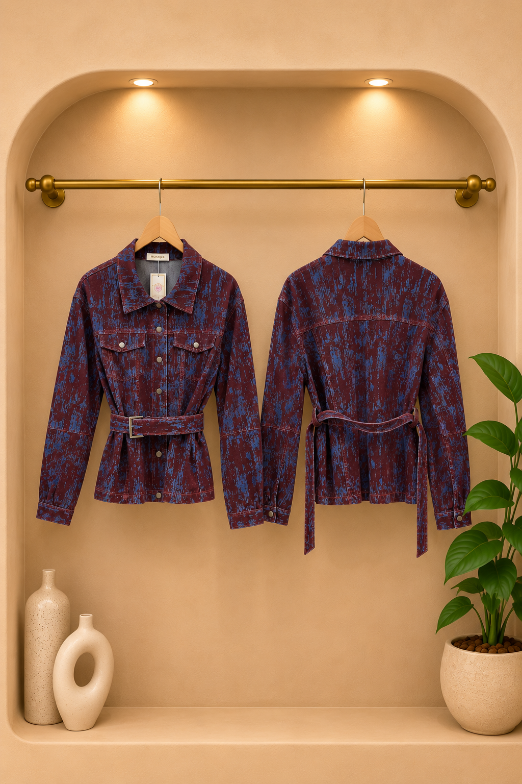 CHAQUETA BARRIL VINO