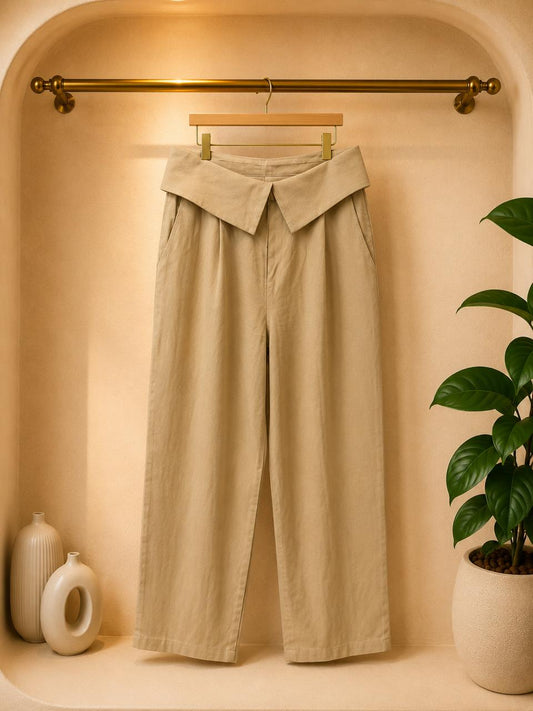 PANTALON NUDE ELEGANCE